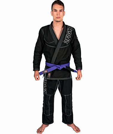 Kimono BJJ - linha SLIM Rip Stop cor Preto