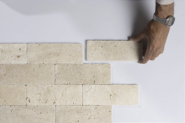 Travertino Turquia Anticato Liso 7,5X20,3