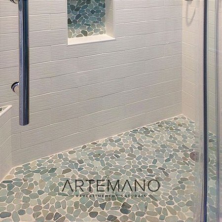 Seixo Flat Telado Verde 30x30 (Venda por m2)
