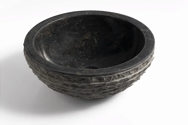 Cuba de Mármore Vulcânico Black Lines