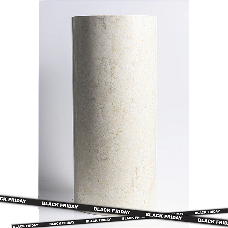 Cuba Pedestal Cream Polida - 40x40x90cm