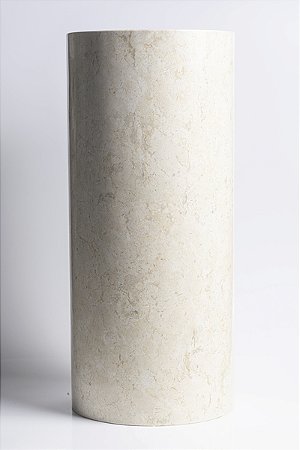 Cuba Pedestal Cream Polida - 40x40x90cm