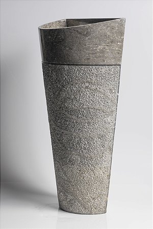Cuba Pedestal Black Hammer - 50x28x90cm