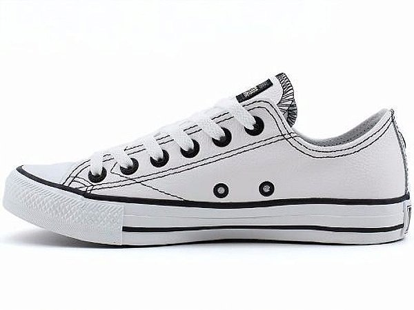 converse branco de couro