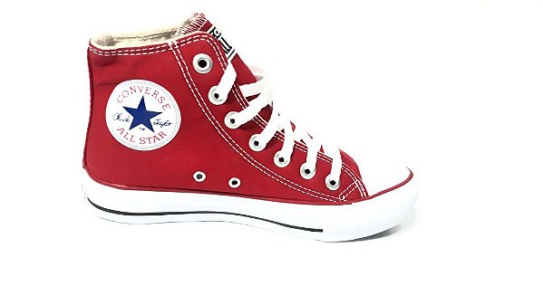 converse vermelho cano alto