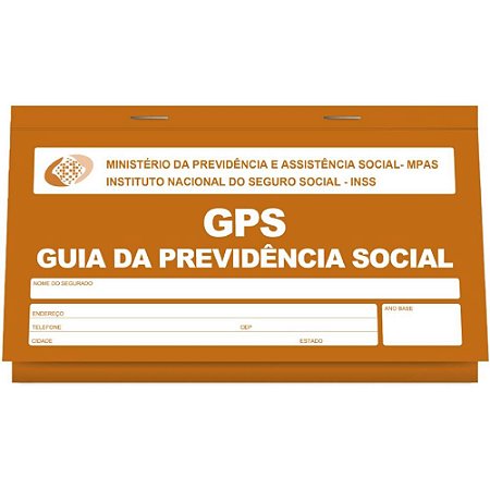 Impresso Previdencia Social Carne Gps 12x2 Vias 180x110mm Pct.C/10 5-0024-2 Pauta Branca