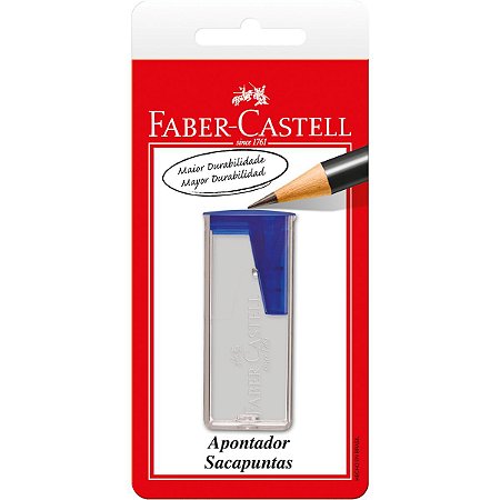 Apontador Com Depósito Transparente Cores Sortidas Faber-Castell