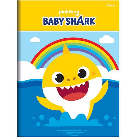 Caderno Brochurao Capa Dura Baby Shark 96Fls. Foroni