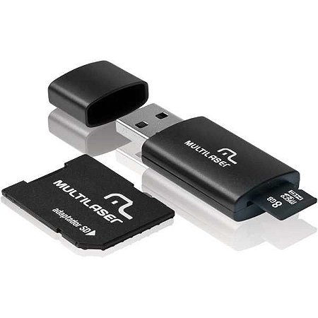 Cartão De Memoria Kit 3 Em 1 8Gb P/video Hd Multilaser