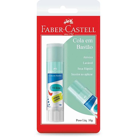 Cola Em Bastao Tons Pastel 10G. Verde Agua Bl Faber-Castell