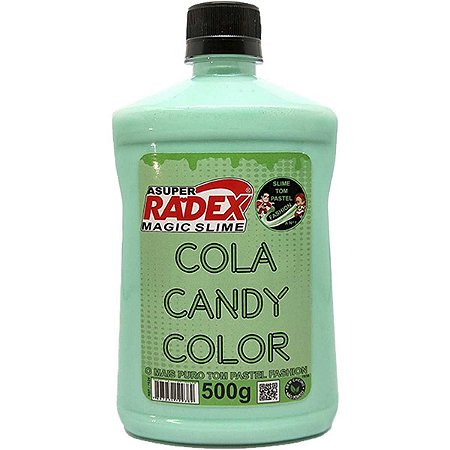 Slime Cola Candy Pastel Verde 500G. Radex