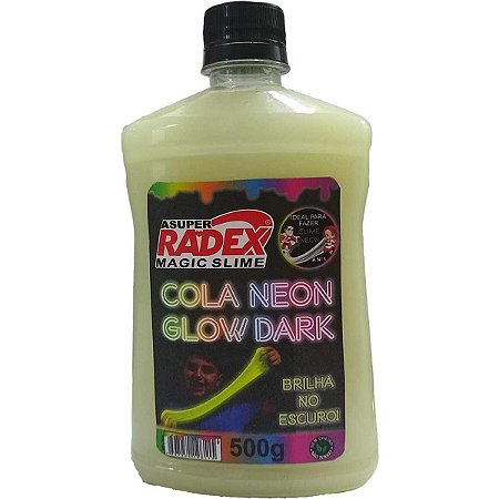 Slime Cola Glow Neon Dark Fluor 500G Radex