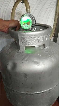 Registro de gás top 3em1 automático, luz de gás cheio, luz de gás vazio, luz de bloqueio automático compatível com todos fornos, fogões e cooktops de uso residencial...