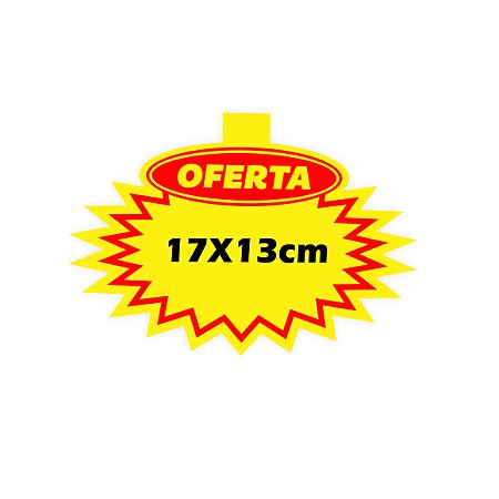 Splash Cartaz Oferta Supermercado 17x13cm - 100 unidades