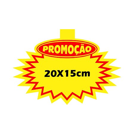 Splash Cartaz PROMOÇÃO Supermercado 20x15cm - 100 unidades