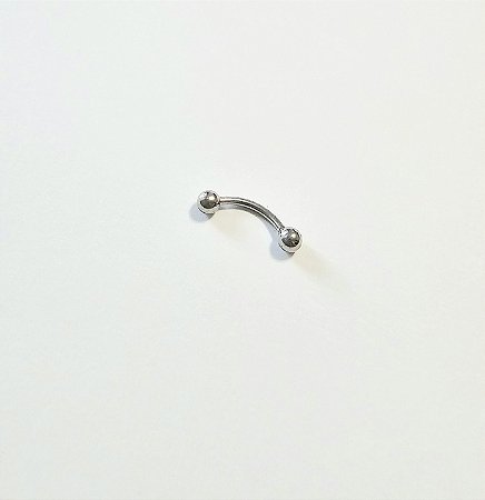 BRINCO PIERCING VERDADEIRO PARA SOBRANCELHA BOLINHA EM AÇO INOX