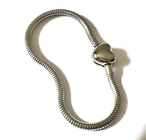 PULSEIRA BERLOQUES FECHO CORAÇAO EM AÇO INOX