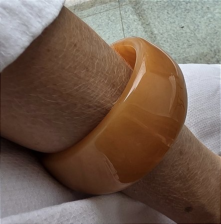 PULSEIRA BRACELETE RESINA AMBAR