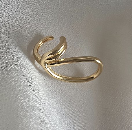 BRINCO PIERCING FAKE ORGANICO BANHADO A OURO 18 K - UNITARIO