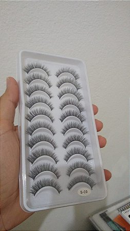 Cartela Cílios Postiços 10 Pares S09