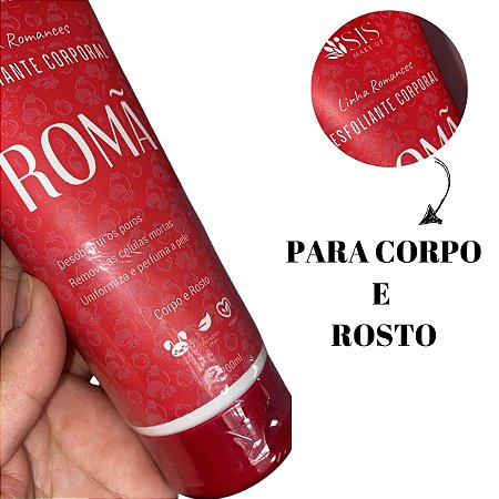 Esfoliante Corpo e Rosto Romã Isis Make Up Pele Macia e Hidratada