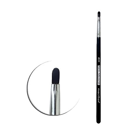 Pincel Pequeno Para Batom Macrilan B111 Cor Preto Preto