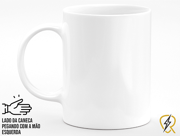 Caneca Do Seu Jeito de Cerâmica com Alça e Interior Branco