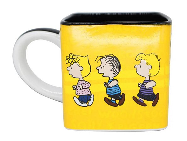 Caneca Cubo Snoopy Follow Us