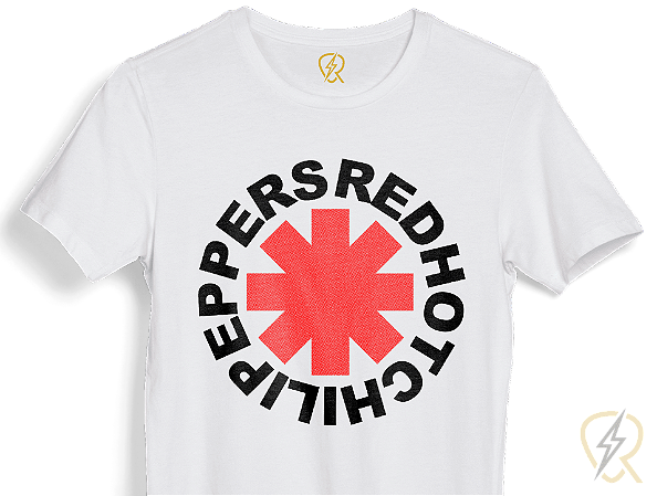 Camiseta Red Hot Chili Peppers malha 100% ALGODÃO Fio 30.1 Penteado