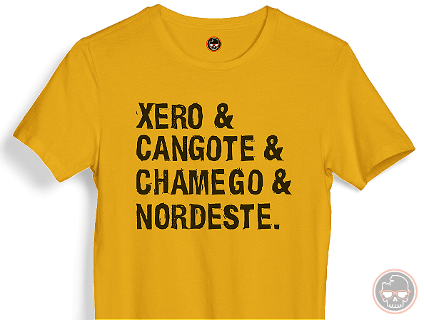 Camiseta Xero & Cangote... Malha 100% Algodão Fio 30.1