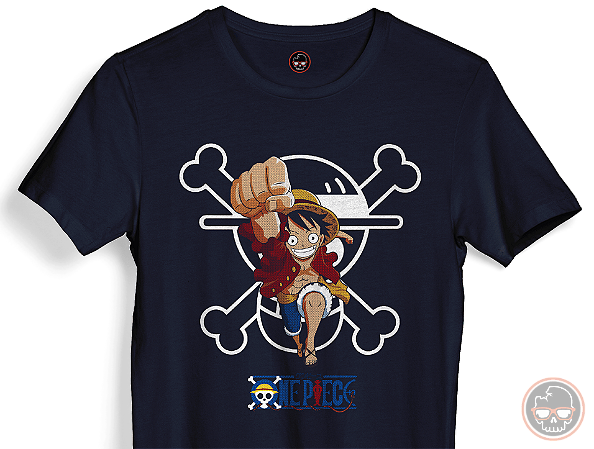 Camiseta One Piece malha 100% ALGODÃO Fio 30.1 Penteado