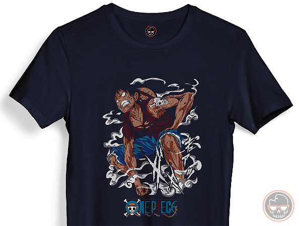 Camiseta One Piece malha 100% ALGODÃO Fio 30.1 Penteado