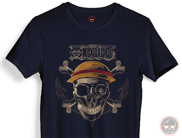 Camiseta One Piece malha 100% ALGODÃO Fio 30.1 Penteado
