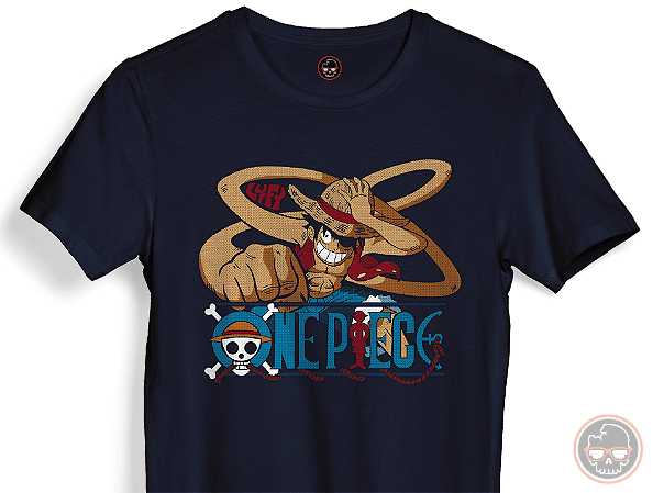 Camiseta One Piece malha 100% ALGODÃO Fio 30.1 Penteado