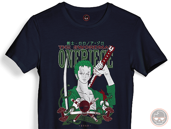 Camiseta One Piece malha 100% ALGODÃO Fio 30.1 Penteado