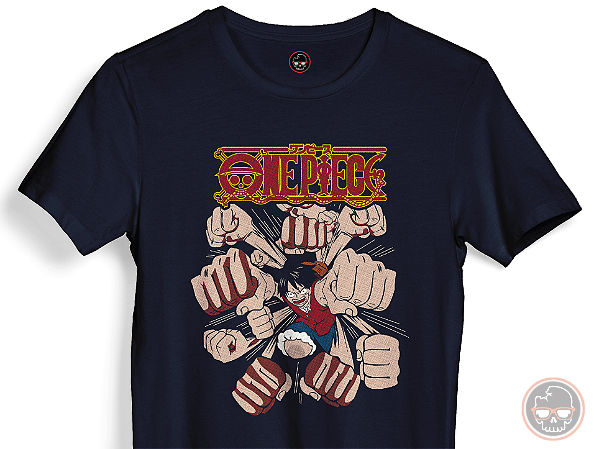 Camiseta One Piece malha 100% ALGODÃO Fio 30.1 Penteado