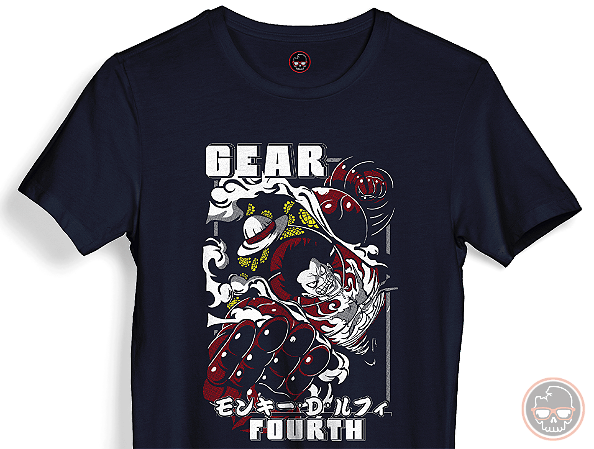 Camiseta One Piece 100% malha 100% ALGODÃO Fio 30.1 Penteado