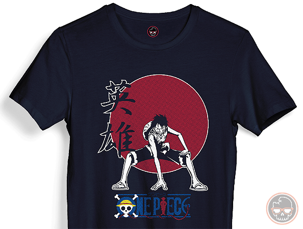 Camiseta One Piece malha 100% ALGODÃO Fio 30.1 Penteado