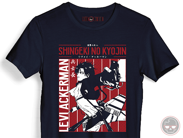 Camiseta Attack on Titan Malha 100% Algodão 30.1 Penteado