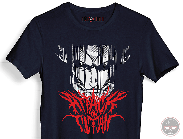 Camiseta Attack on Titan Malha 100% Algodão 30.1 Penteado