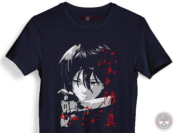 Camiseta Attack on Titan Malha 100% Algodão 30.1 Penteado
