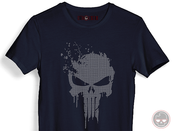 Camiseta O Justiceiro malha 100% ALGODÃO Fio 30.1 Penteado