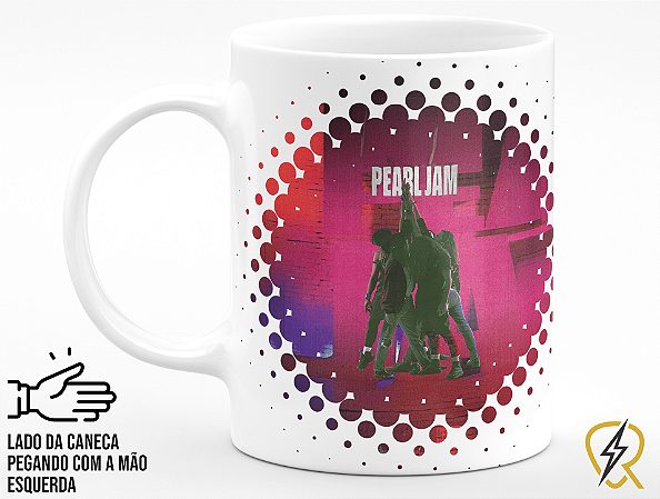 Caneca Spotify Pearl Jam + Porta Caneca Grátis