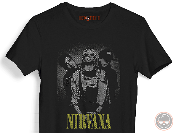 Camiseta MÚSICA Nirvana malha 100% ALGODÃO Fio 30.1 Penteado