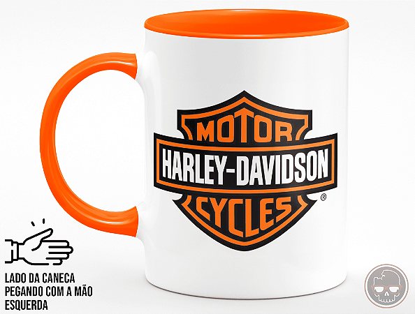 Caneca Geek Harley-Davidson + Porta Caneca Grátis