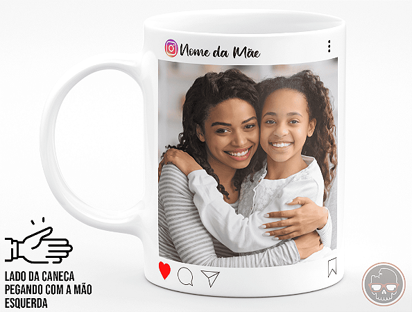 Caneca com fotografia da Mãe + Porta Caneca Grátis