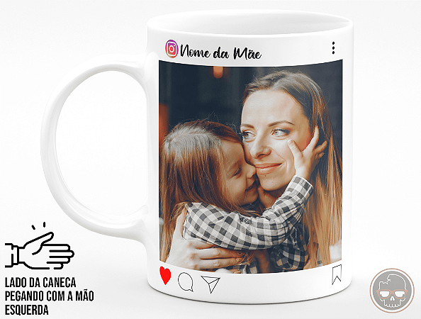 Caneca com fotografia da Mãe + Porta Caneca Grátis