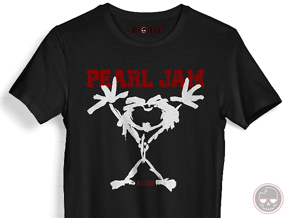 Camiseta MÚSICA Pearl Jam Alive malha 100% ALGODÃO Fio 30.1 Penteado