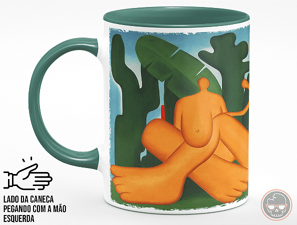 Caneca Antropofagia, 1929 de Tarsila do Amaral + Porta Caneca Grátis