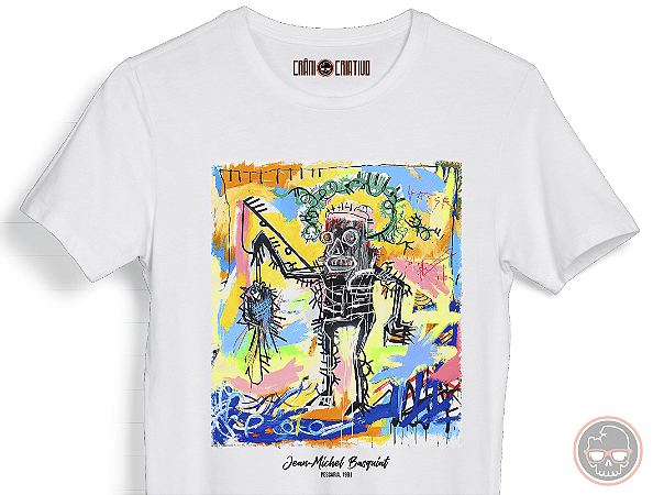 Camiseta Jean-Michel Basquiat.Malha 100% ALGODÃO Fio 30.1 Penteado